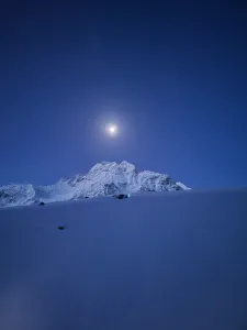 Moonlight over the pass